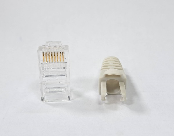 Cat5e network connector components